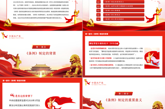 2025红色质感《中华人民共和国监察法实施条例》重点内容解读PPT红色大气党政风学习监察法专题微党课课件免费下载