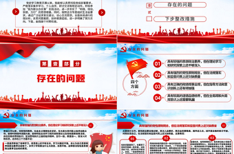 2025红色大气组织生活会个人党性分析PPT某审计局党员学习教育专题组织生活会微党课免费下载
