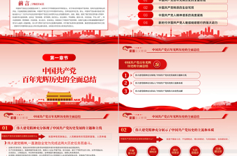 2025红色简洁弘扬伟大建党精神PPT庆祝中国共产党成立100周年党史学习教育专题党课课件免费下载