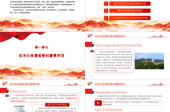 2025红色简洁学习贯彻总书记在河北承德考察重要讲话精神PPT弘扬塞罕坝精神扎实推进生态文明建设党政党课课件模板免费下载