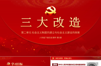 社会主义改造党课PPT