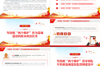 2025红色精美深化政治巡视坚决落实两个维护政治巡察微党课PPT课件免费下载