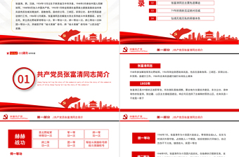 2025大气精美讲好中国共产党的故事之张富清事迹ppt免费下载