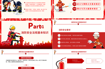 2025优秀消防安全无小事时时刻刻需留心PPT红色简洁关注消防珍惜生命社区消防安全培训课件免费下载