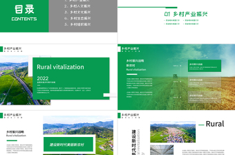 2025绿色大气建设新时代美丽新农村PPT乡村振兴战略宣传党建课件免费下载