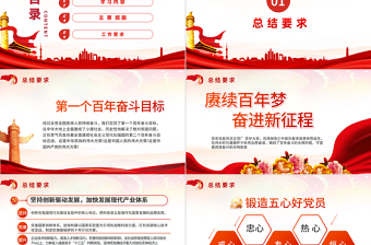 2025红色简洁强化学史力行勇于担责负责PPT党员干部主题党日活动专题党课课件免费下载