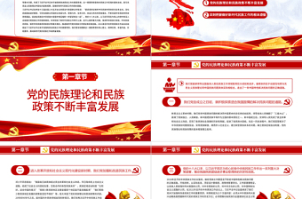 2025极简风抓住铸牢中华民族共同体意识这条主线PPT红色简约风党员干部学习教育专题党课课件模板免费下载
