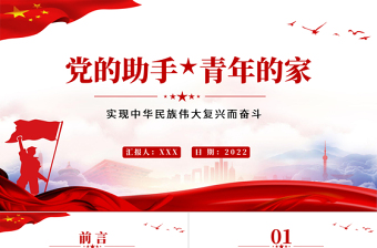 2025免费党的助手青年的家PPT党政风实现中华民族伟大复兴而奋斗专题党课课件模板免费下载