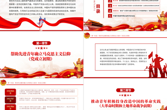 大气精美中国共青团青年政策的演讲PPT红色大气风庆祝中国共青团建团100周年专题党课课件模板免费下载
