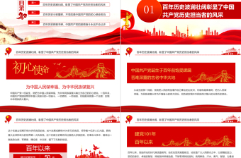 2025红色经典争做堪当历史重任的新时代党员PPT红色大气风迎七一建党节主题党日活动课件模板免费下载