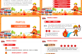 2025简洁大气公共消防知识培训PPT企业事业政府部门安全生产月知识培训专题课件免费下载