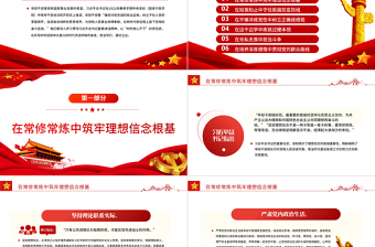 2025精美时尚以“时时放心不下”的责任感担当笃行PPTPPT红色党政风党员干部学习教育专题党课课件模板免费下载