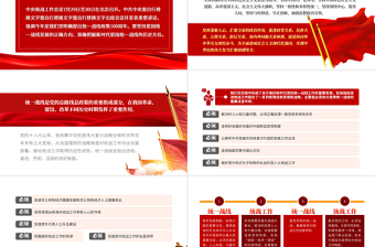 2025红色光效中央统战工作会议讲话精神PPT党政风促进海内外中华儿女团结奋斗专题党课课件模板免费下载