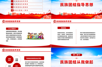 2025石榴花开迎盛世民族团结谱新篇PPT红色简约民族团结先进事迹指导思想主题教育主题班会课件模板免费下载
