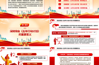 2025加快建设交通强国五年行动计划解读PPT红色党政风贯彻落实党的二十大精神谋划加快建设交通强国未来五年重点工作课件模板免费下载