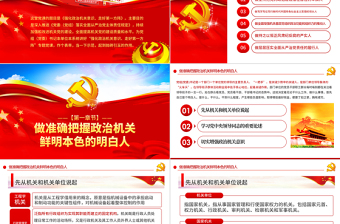 2025强化政治机关意识走好第一方阵全面从严治党党员干部培训党课PPT免费下载
