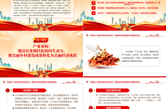 2025优秀千万工程PPT党建风中国式现代化的乡村实践乡村振兴专题党课课件免费下载