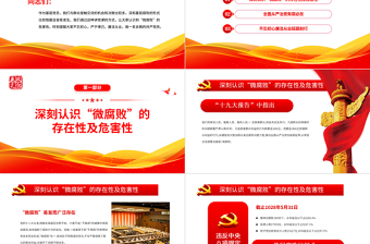精美时尚全面从严治党有腐必反PPT做一名合格的共产党员专题党课课件免费下载