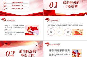 2025简洁大气坚决做好新时代意识形态工作全面落实党中央关于意识形态工作的部署要求党课PPT课件免费下载