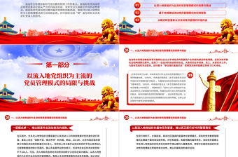 2025基于地域关系的流动党员管理模式PPT党政风新时代党员教育管理工作微党课免费下载