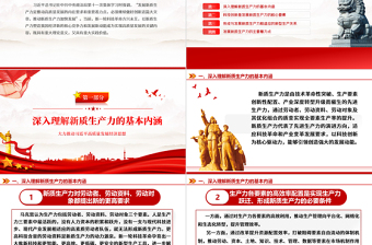 2025年红色领悟新质生产力的内涵及要求PPT免费下载