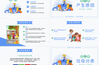 2025简约小清新可爱风垃圾分类PPT模板免费下载