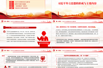 2025大气精美习近平外交思想的理论创新之坚持走和平发展的中国道路PPT免费下载