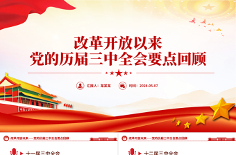 2025微党课改革开放ppt背景免费下载