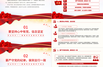 2025简洁大气守心守行做新时代合格共产党员PPT党员思想教育微党课免费下载