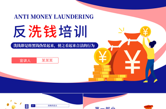 2025简洁实用反洗钱培训PPT反洗钱知识培训主题课件模板免费下载