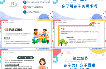 2025免费沟通教育家长会PPT黑板风儿童主题教育家长会宣传课件模板免费下载