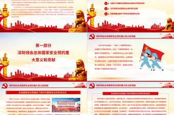 2025精美时尚牢固树立和践行总体国家安全观谱写新时代国家安全新篇章PPT深入学习总体国家安全观专题党课课件模板免费下载