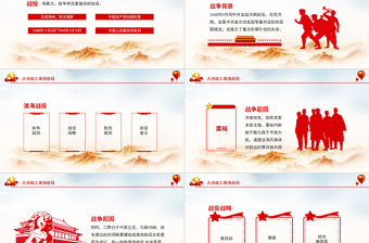 2025红色党政风大决战之淮海战役PPT牺牲最重歼敌最多影响最大战争样式最复杂的战役学党史党课课件免费下载