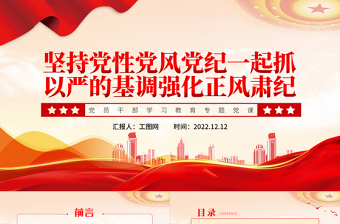 2025正风肃纪专题党课ppt免费下载