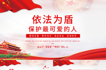2025依法为盾保护最可爱的人PPT退役军人退役安置就业创业抚恤优待专题教育培训课件免费下载