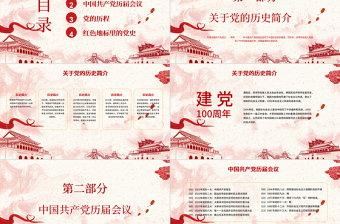 2025大气时尚党建风百年恰是风华正茂庆祝中国共产党建党百年PPT免费下载