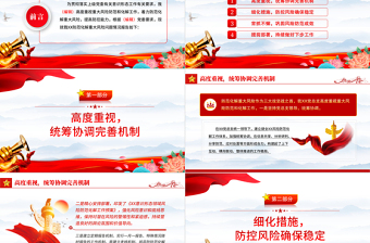 2025关于意识形态风险点排查和采取的防范措施PPT红色精美风党员干部学习教育专题党课党建课件模板免费下载