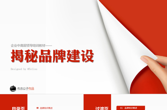 2025优秀品牌建设培训PPT课件模板免费下载