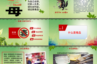 2025精品国际禁毒日远离毒品珍爱生命拒绝诱惑禁毒日PPT模板免费下载