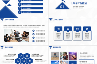 2025简洁大气上半年工作总结PPT完整框架汇报PPT模板免费下载