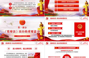 2025精美时尚学习解读中华人民共和国监察法ppt免费下载