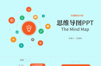 精美时尚思维导图PPT模板免费下载