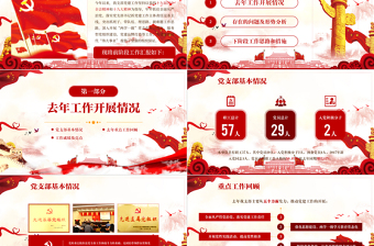 2025简洁大气基层机关党支部党建工作ppt免费下载