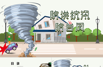 2025简洁实用原创防台风防汛抗洪防灾减灾日预防突发事件安全教育免费下载