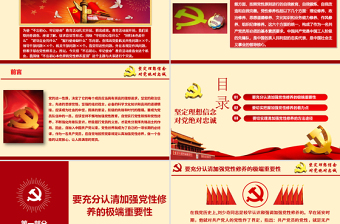 2025大气简洁原创不忘初心牢记使命加强党性修养专题党课ppt课件免费下载