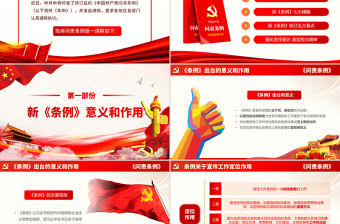 优质修订版中国共产党问责条例党员教育党课ppt模板免费下载