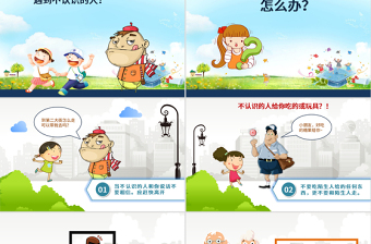 2025精美实用儿童安全教育ppt模板幻灯片免费下载