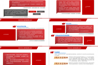 2025红色精美党的伟大精神重要论述PPT红色简洁党和国家宝贵精神财富党课课件免费下载