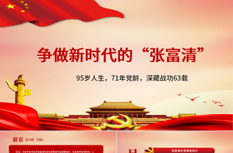 2025优质党政风时代楷模争做新时代的张富清免费下载