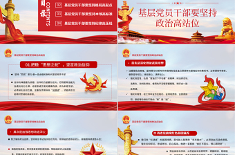 2025年免费坚持四高凝聚力做一名合格的新时代基层党员干部免费下载